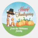 Search for thanksgiving dog stickers Funny