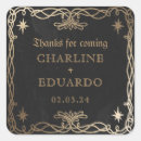 Search for gothic square stickers Gold