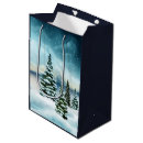 Search for winter wonderland gift bags Pine trees
