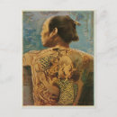 Search for man with tattoos postcards Vintage