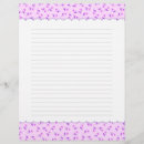 Search for pink flowers stationery paper Pattern