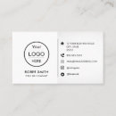 Search for facebook icon business cards Clean simple white
