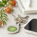 Search for abstract decor key rings Green