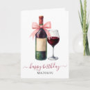 Search for wine lover cards Watercolor