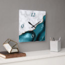 Search for gold and teal clocks Elegant