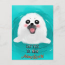 Search for seals vertical postcards Cute