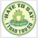 Search for cool frog stickers Toad