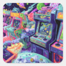Search for retro arcade stickers Colourful