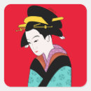 Search for geisha kimono stickers Japanese
