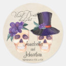 Search for skull couple wedding stickers Skulls