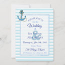 Search for anchor wedding invitations Striped