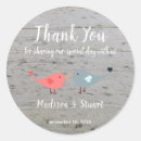 Search for love bird wedding stickers Rustic