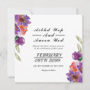 Search for flower design square invitations Watercolor