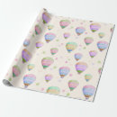 Search for hot air balloon wrapping paper Pink