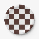 Search for brown gingham paper plates White