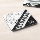 Search for piano keyboard coasters Music notes