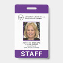 Search for purple id badges Employee