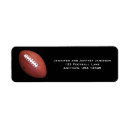 Search for football labels return address labels Sports
