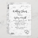 Search for birch bark invitations Black and white