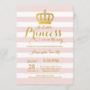 Search for our little princess invitations Pink