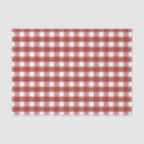 Search for red and white gingham tissue paper Check