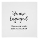 Search for couples name posters We are engaged