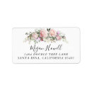 Search for blush floral return address labels Pink