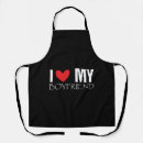 Search for i love my boyfriend aprons Valentine