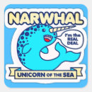 Search for sea unicorn stickers Narwhal