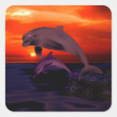 Search for dolphins jumping stickers Sealife