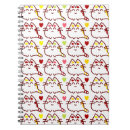 Search for cute kawaii cat notebooks Illustration