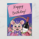 Search for pink mouse postcards Flowers