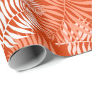 Search for tropical leaves wrapping paper Orange