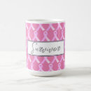 Search for cancer ribbon mugs Survivor