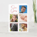 Search for five photo cards Red