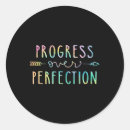 Search for progress not perfection stickers Back