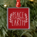 Search for peace christmas tree decorations Typography