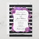 Search for lavender black wedding invitations Floral