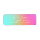 Search for gradient return address labels Ombre