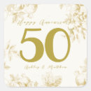 Search for floral golden anniversary stickers Vintage