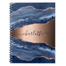 Search for rose blue notebooks Script typography