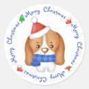 Search for beagle christmas stickers Dog