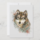 Search for digital wolf postcards Watercolor