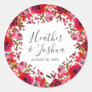 Search for ruby wedding stickers Red