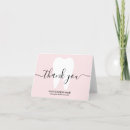 Search for pink white thank you cards Professional