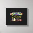 Search for rainbow unicorn canvas prints Kawaii