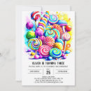 Search for candyland invitations Watercolor
