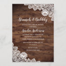 Search for rustic bridal brunch invitations Wood