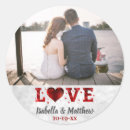 Search for red heart wedding stickers Bride