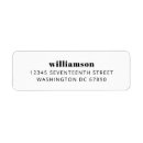 Search for black white return address labels Clean